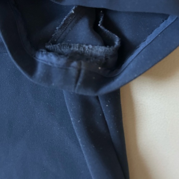 J.Crew Navy blue matte crepe tee with button hole back closure - Picture 9 of 12